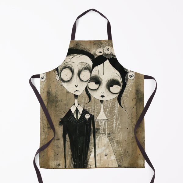 Item preview, Gothic Wedding Couple, Melancholic Artistic Wedding Illustrations designed and sold by Piotrek0001.