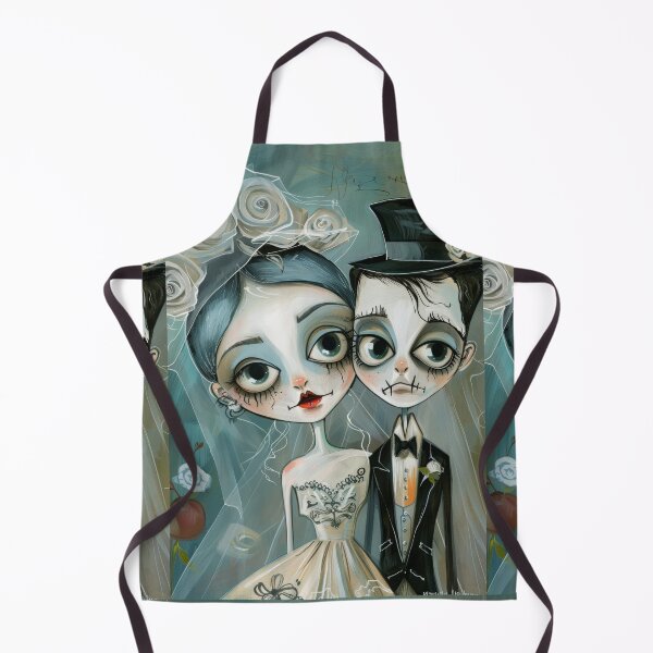 Item preview, Gothic Wedding Couple, Melancholic Artistic Wedding Illustrations designed and sold by Piotrek0001.