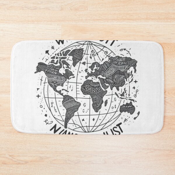 Item preview, Wonder Lust World Map designed and sold by IrsathThaslima.
