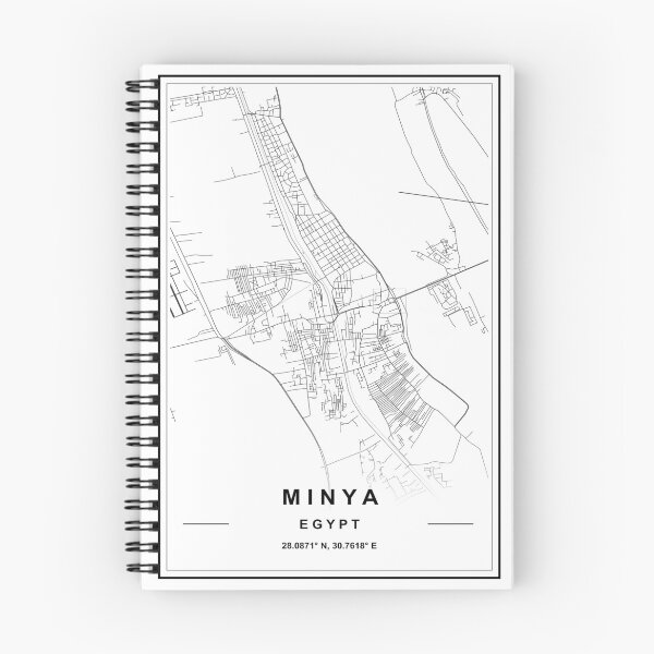 Item preview, Minya City Map designed and sold by SHAMPAIN-ART-CO.