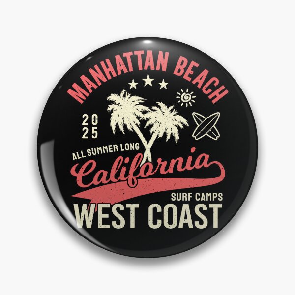 Item preview, Manhattan Beach Surf Camp Surfing Los Angeles County West Coast California designed and sold by eclecTEEq.
