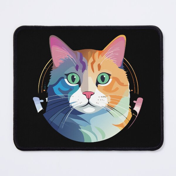 Item preview, Colorful Cat Design | Unique and Vibrant Kitty Graphic designed and sold by MDKey DESIGN.
