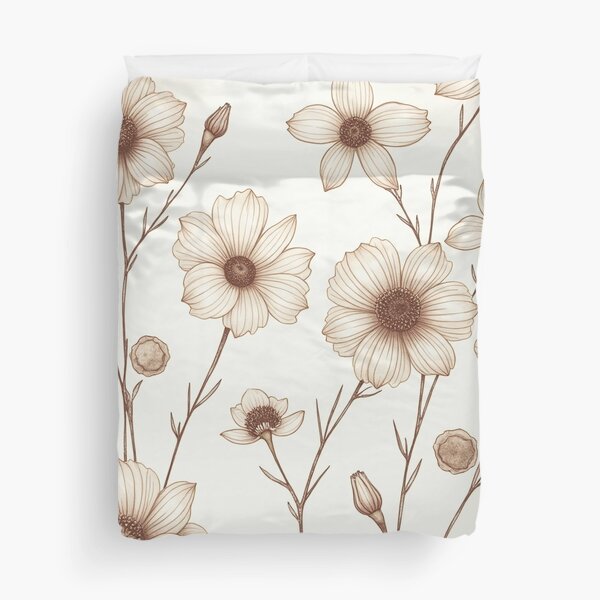 Item preview, Aquating Fall Flowers Background. Autumn Floral Pattern. designed and sold by twisted-dot.