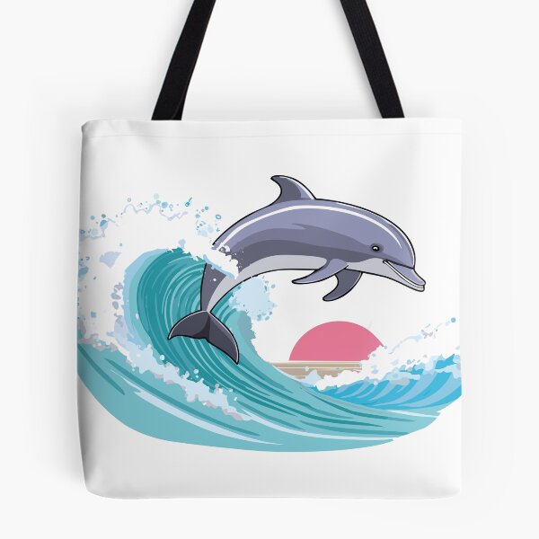Item preview, The Dolphin and the Wave at Sunset designed and sold by pureorganic.