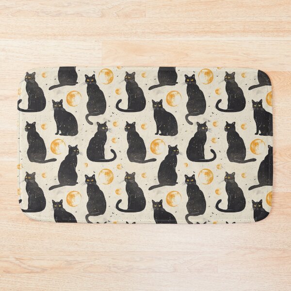 Item preview, Black Cat and Moon designed and sold by Magnuna.