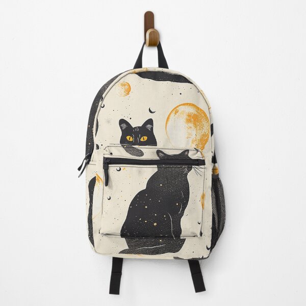 Item preview, Black Cat and Moon designed and sold by Magnuna.