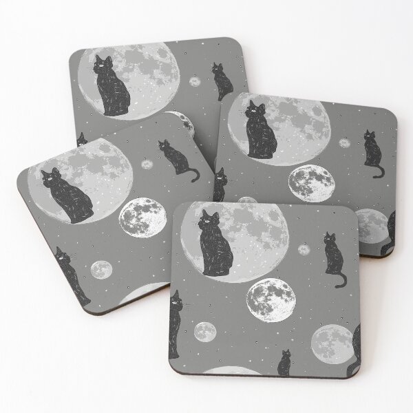 Item preview, Black Cat and Moon 2 designed and sold by Magnuna.