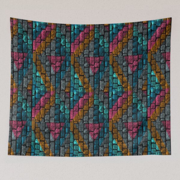 Item preview, Colorful Bricks Wall Stone Pattern the wall bricks stones pattern designed and sold by Trenddesigns24.