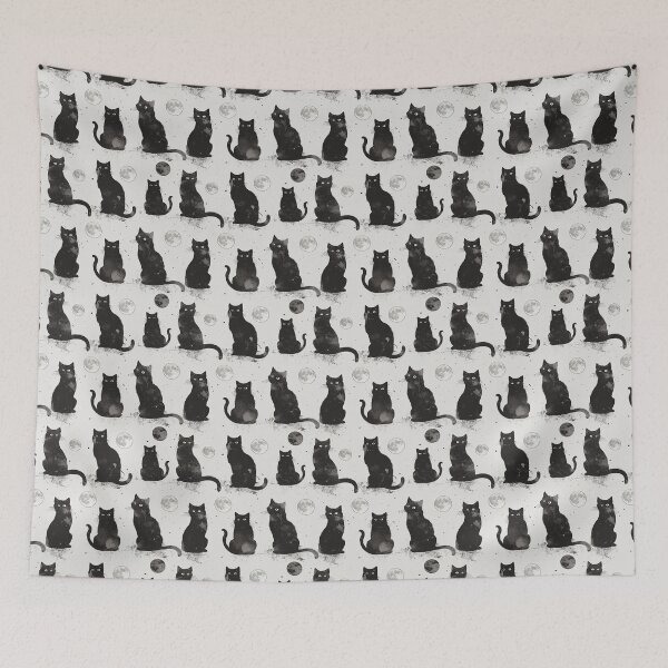 Item preview, Black Cat and Moon 3 designed and sold by Magnuna.