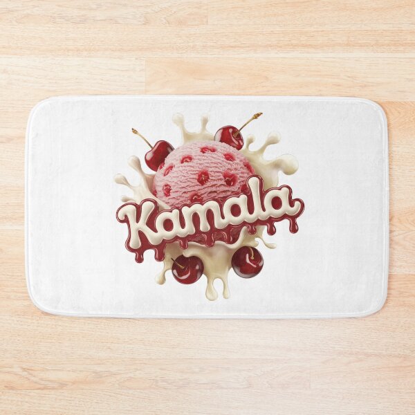 Item preview,  Kamala: 3D Render of Juicy Strawberry Ice Cream with Cherries and in Dripping Sauce designed and sold by PING 999 STUDIO.