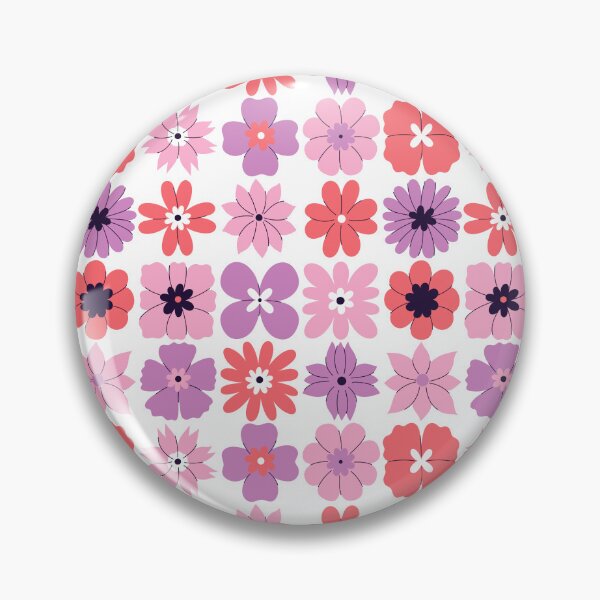 Item preview, pink and red flowers of different shapes designed and sold by burbura.