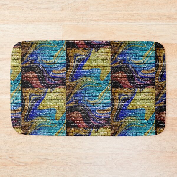 Item preview, Copy of Colorful Bricks Wall Stone Pattern the wall bricks stones pattern designed and sold by Trenddesigns24.