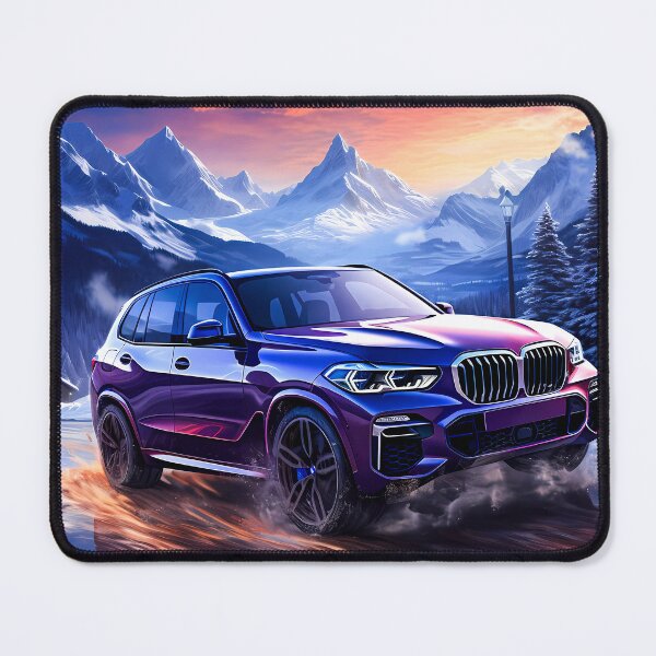 Artikelvorschau, Sportlicher SUV in dynamischer alpiner Winterlandschaft entworfen und verkauft von RevUpDesign.