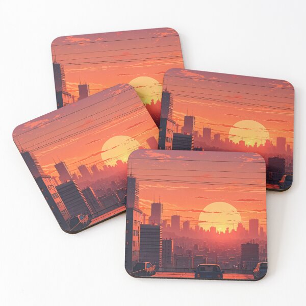 Item preview, Sunset and the city designed and sold by KiraChie.