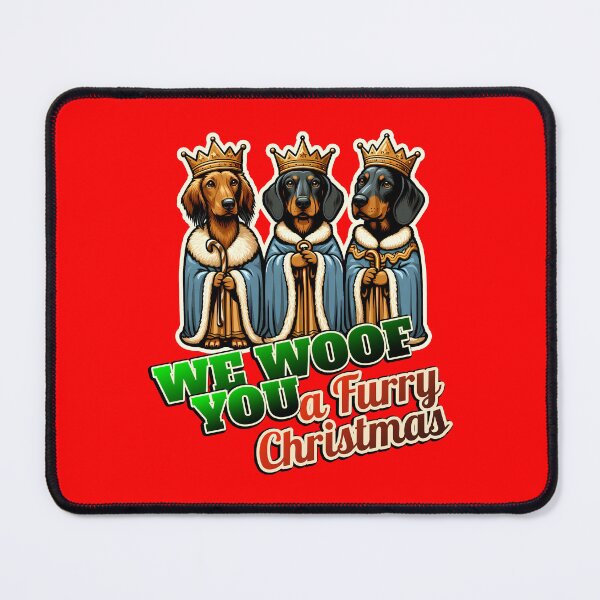 Item preview, Dachshund Merry Christmas 3 kings designed and sold by ThisDress.