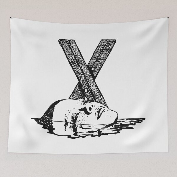 Item preview, X horror movie lake reflection black designed and sold by LapinMagnetik.