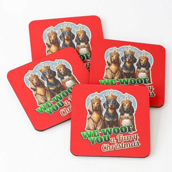 Item preview, Dachshund Merry Christmas 3 kings designed and sold by ThisDress.