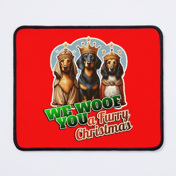 Item preview, Dachshund Merry Christmas 3 kings designed and sold by ThisDress.