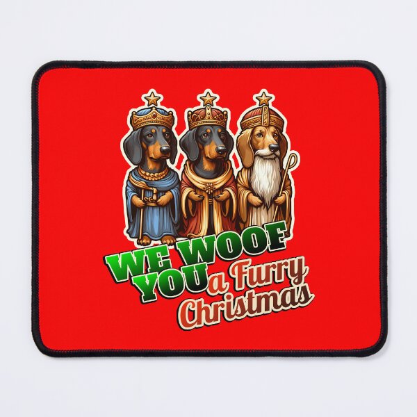 Item preview, Dachshund Merry Christmas 3 kings designed and sold by ThisDress.