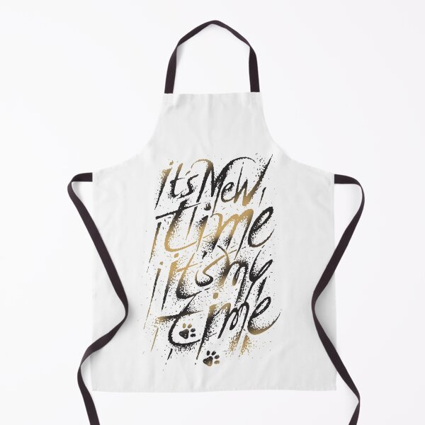 Item preview, It's Mew Time It's My Time Hand Drawn Fancy and Beautiful Looking Text Statement designed and sold by Wiggly Lines.