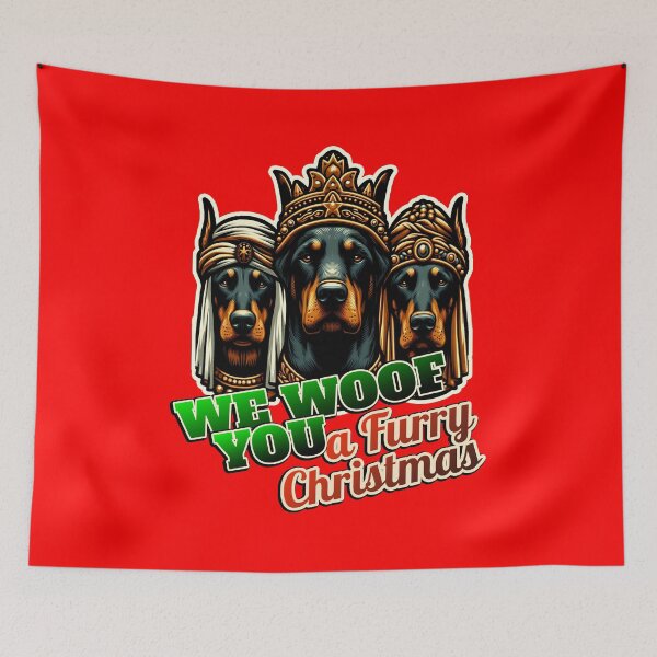 Item preview, Doberman Dobie Merry Christmas 3 kings designed and sold by ThisDress.