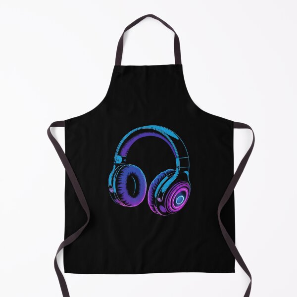 Item preview, Headphones Design for Music Lovers in Vibrant Purple and Blue designed and sold by w1ckerman.