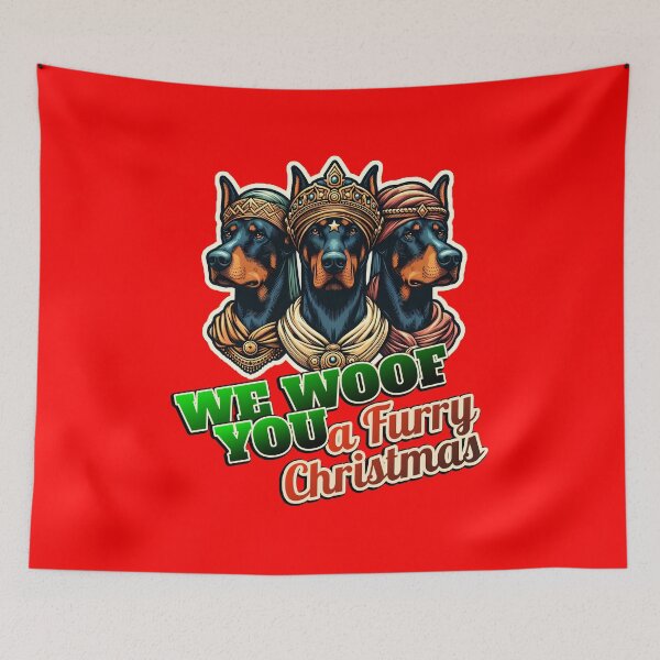 Item preview, Doberman Dobie Merry Christmas 3 kings designed and sold by ThisDress.