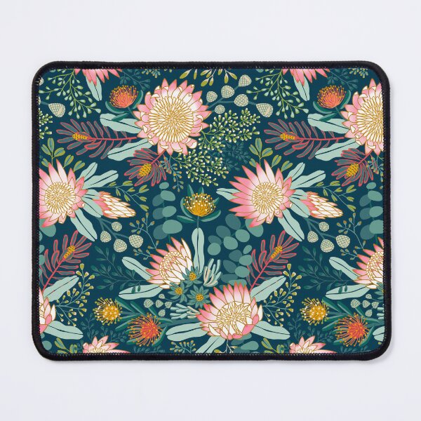 Item preview, Pink King Protea Boho Botanical - Navy designed and sold by TigaTiga.