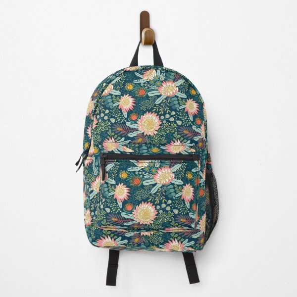 Item preview, Pink King Protea Boho Botanical - Navy designed and sold by TigaTiga.