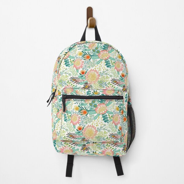 Item preview, Pink King Protea Boho Botanical - White  designed and sold by TigaTiga.