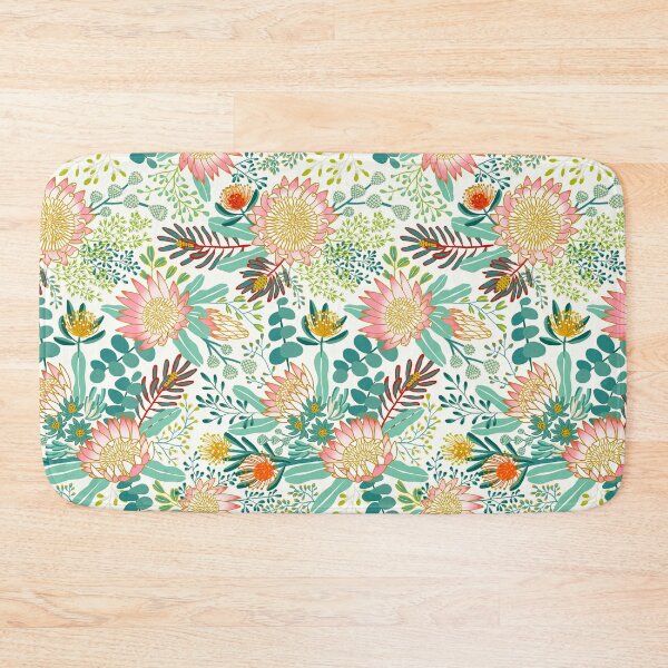 Item preview, Pink King Protea Boho Botanical - White  designed and sold by TigaTiga.