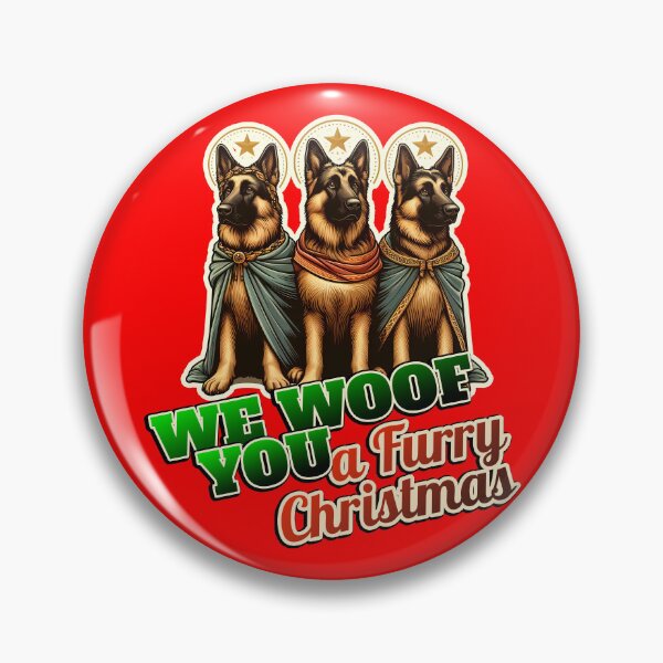 Item preview, German Shepherd Merry Christmas 3 kings designed and sold by ThisDress.