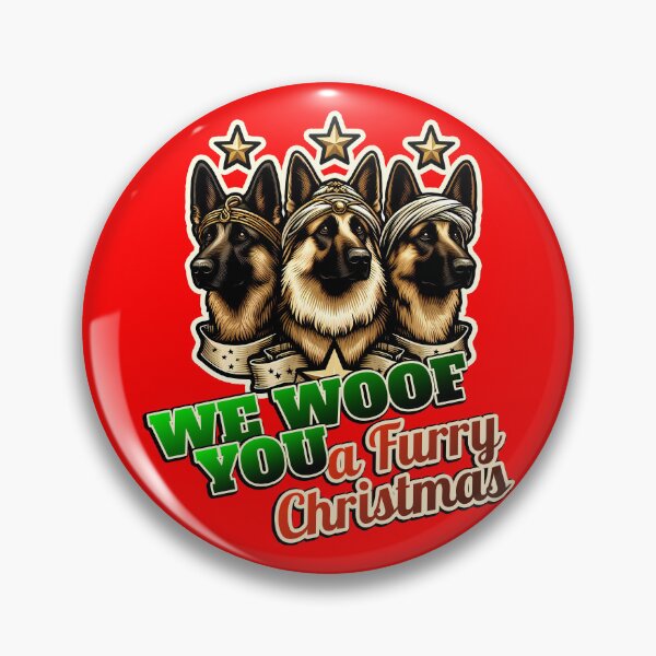 Item preview, German Shepherd Merry Christmas 3 kings designed and sold by ThisDress.