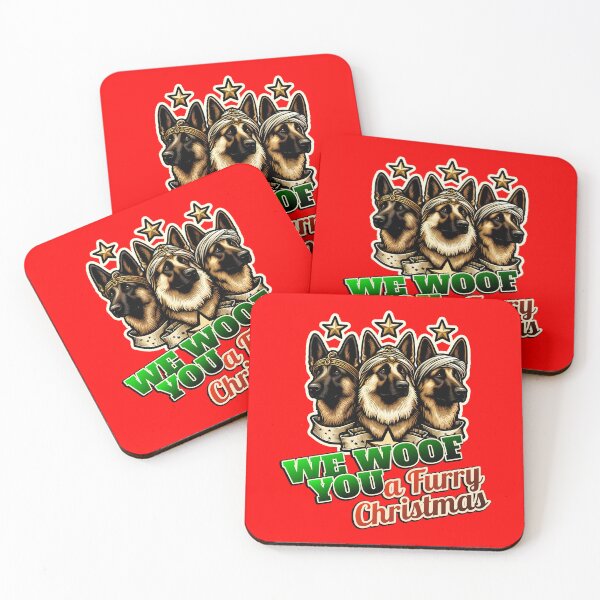 Item preview, German Shepherd Merry Christmas 3 kings designed and sold by ThisDress.