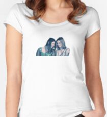 Willow & Tara - Blue Under Your Spell, Buffy the Vampire Slayer, BtVS, 90s, Joss Whedon, Sunnydale, LGBTQ, Gay Pride, Tara Maclay, Willow Rosenberg Women's Fitted Scoop T-Shirt