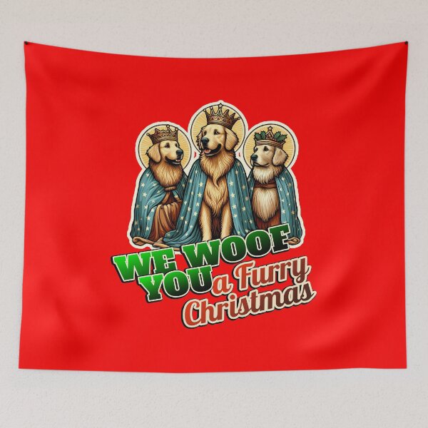 Item preview, Golden retriver, goldie, Merry Christmas 3 kings designed and sold by ThisDress.