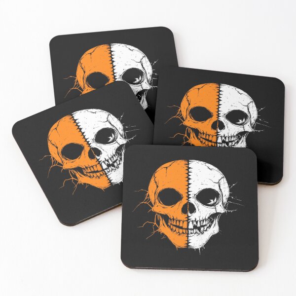 Item preview,  Dual-Color Skull Art - Halloween Horror Design designed and sold by CreativebyTKK.