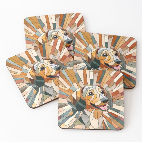 Item preview, Dachshund dog  - Doxie - mosaic art designed and sold by k9printart.