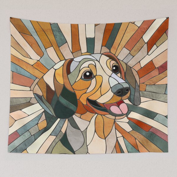 Item preview, Dachshund dog  - Doxie - mosaic art designed and sold by k9printart.