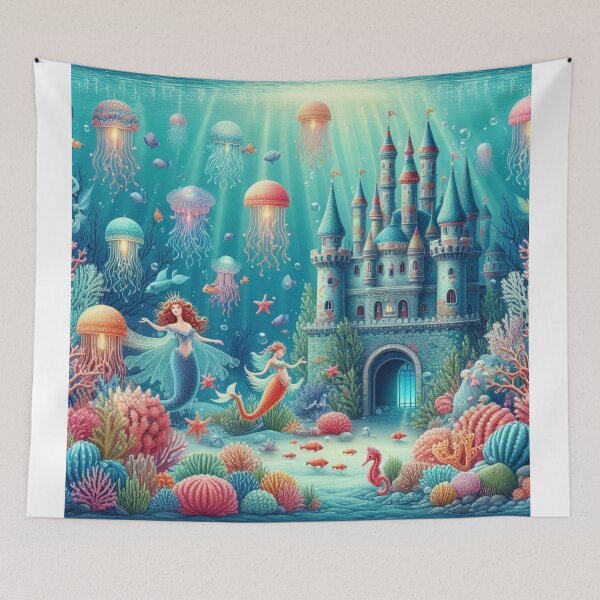 Item preview, magical underwater realm designed and sold by Dominika Farkašová.