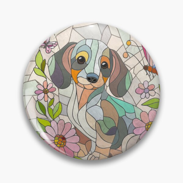 Item preview, Dachshund dog  - Doxie - mosaic art designed and sold by k9printart.
