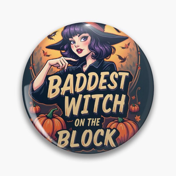 Item preview, Baddest witch on the block – Halloween Wichy Vibes designed and sold by blackbean21.