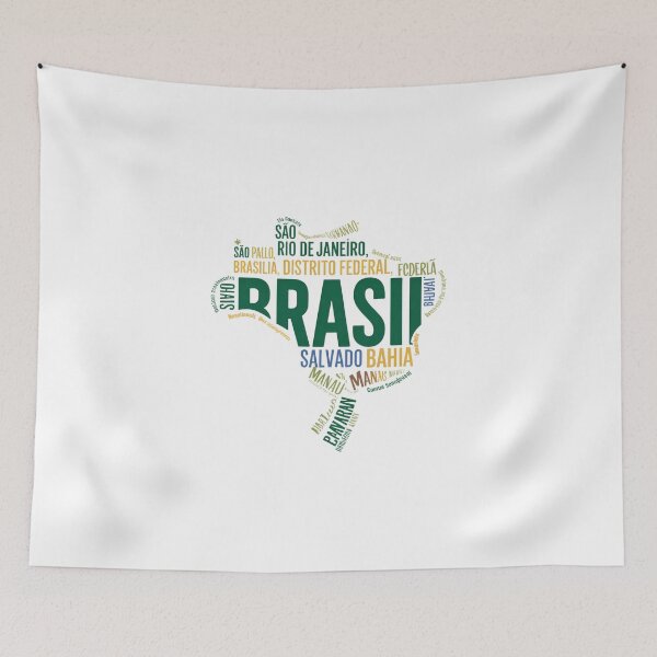 Item preview, Exploring Brazil - Map designed and sold by wanderenergi.
