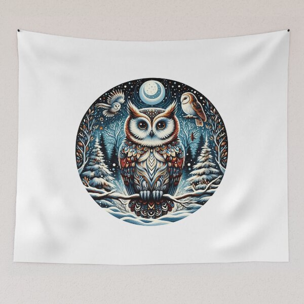 Item preview, Owl in Winter designed and sold by Azrora.