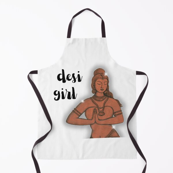 Item preview, Desi Girl Indian Handpainted Apsara Brown Girl Design designed and sold by Amritanagle.