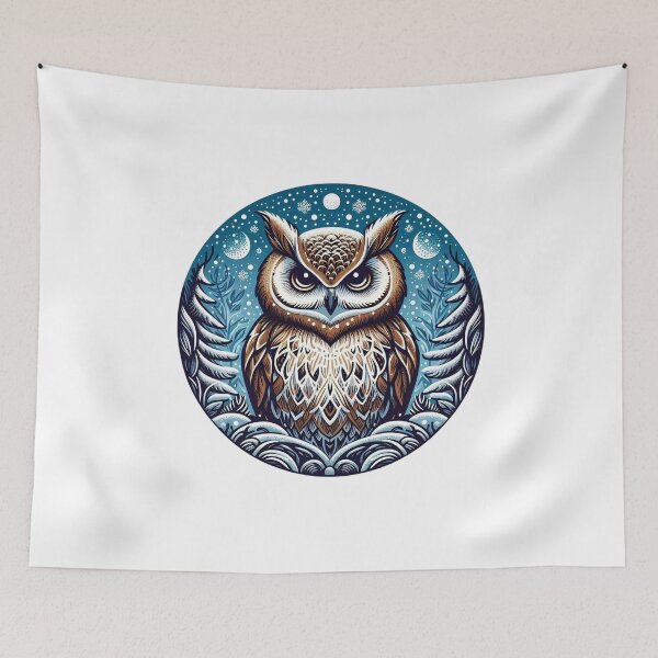 Item preview, Owl in Winter designed and sold by Azrora.