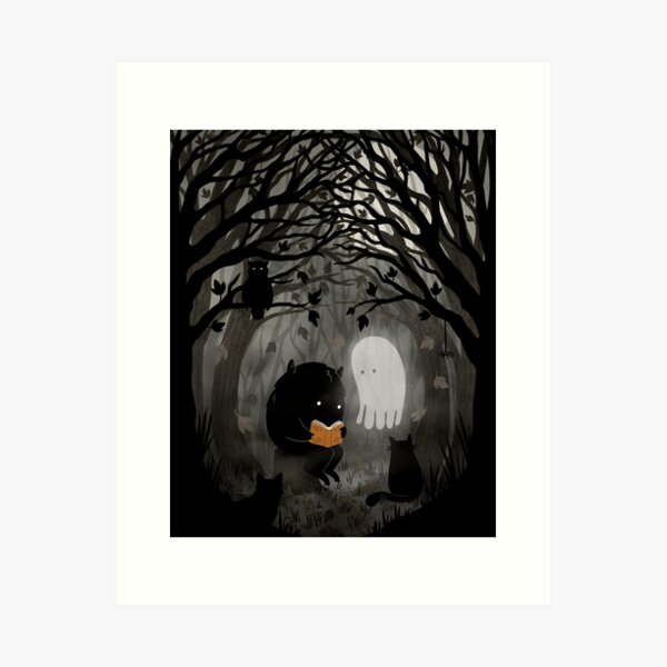 Item preview, A Quiet Spooky Spot (Book Reading Monster) designed and sold by littleclyde.