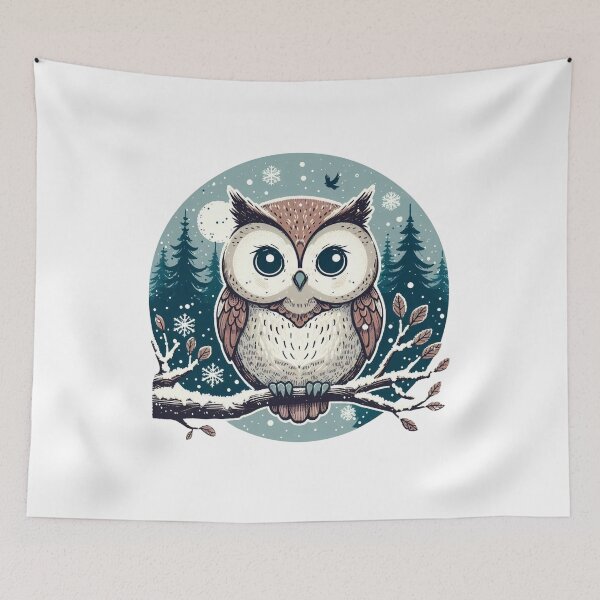 Item preview, Owl in Winter designed and sold by Azrora.