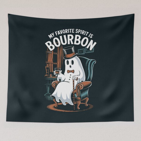Item preview, My Favorite Spirit Is Bourbon Funny designed and sold by Anniko Art Studio.