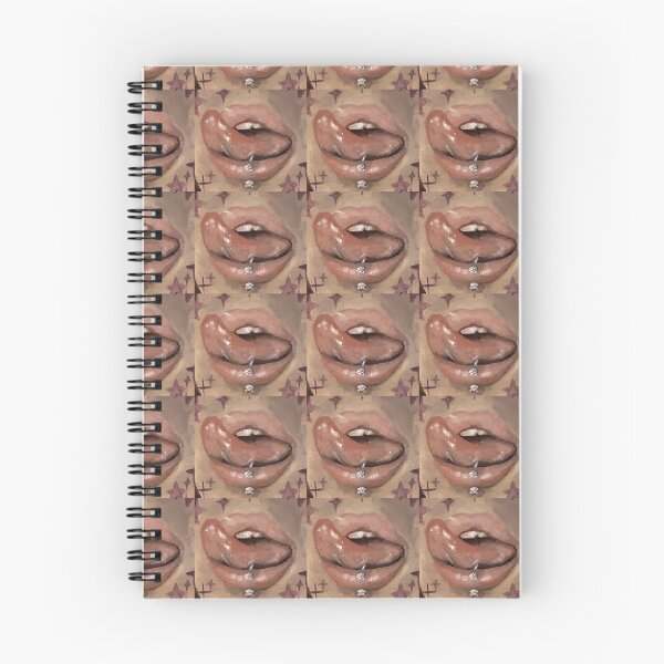 Item preview, Tongue out lip with piercing designed and sold by anna4227belle.